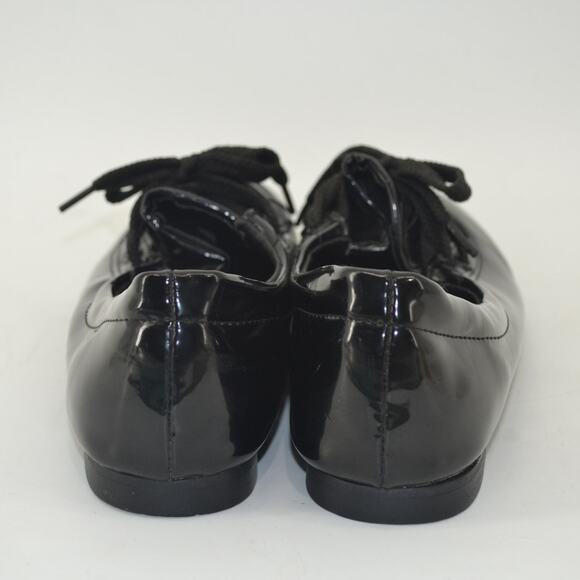 Women's US 9 Black Shiny Ballet Flat Whimsigoth Size 40 - Picture 7 of 14